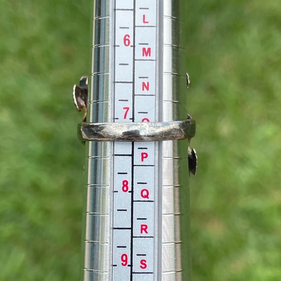 Garnet Forest 925 Silver-Plated Cocktail Ring Size 7.25 - Picture 4 of 11